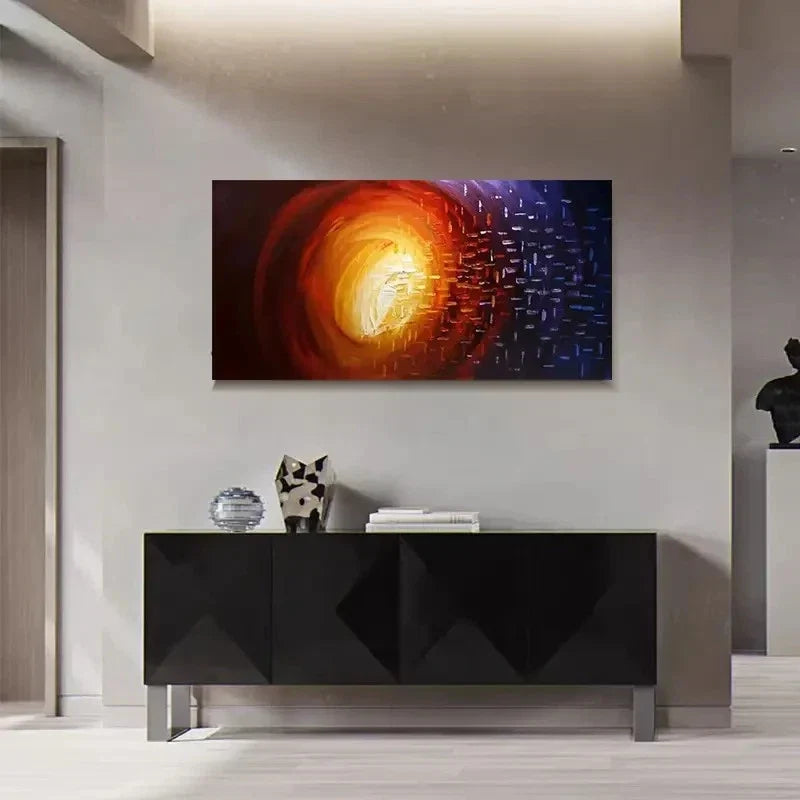 Colourful Abstract For Galaxy Wall Art Canvas Office Home Room Framed 80x45cm