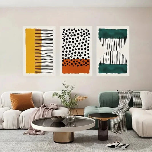 3pcs Funny Creative Decorative Paintings Metal Print Ready to Hang Art