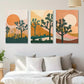 3pcs Joshua Tree Art Print Large Bohemian Canvas Framed 40x60cm - High Quality Print 100% Australian Made Wall Canvas Ready to Hang