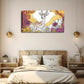 Deer Surrounded Colorful Flower Wall Art Canvas Office Home Room Framed 80x45cm
