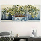 3pcs Modern Minimalist Greenery Vibrant Potted Metal Print Ready to Hang Art