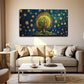Magical Tree Many Stars Wall Art Canvas Office Home Room Framed 120x60cm