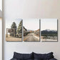 3pcs Mountain Roads &amp; Forests, Metal Print Ready to Hang Art