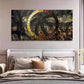 Vintage & Modern Geometric Wall Art Canvas Office Home Room Framed 120x60cm