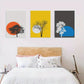 3pcs Tree Modern Cartoon Style Metal Print Ready to Hang Art