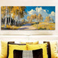 3pcs Birch Forest in Autumn, Trees Metal Print Ready to Hang Art