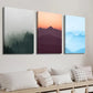 3pcs Foggy Mountains Landscape Wall Art Set Canvas Framed 40x60cm - High Quality Print 100% Australian Made Wall Canvas Ready to Hang