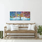 3pcs  Abstract, Vibrant Blooming Tree Painting  Metal Print Ready to Hang Art