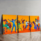 3pcs Fashionable African American Wall Art Set Canvas Framed 40x60cm - High Quality Print 100% Australian Made Wall Canvas Ready to Hang