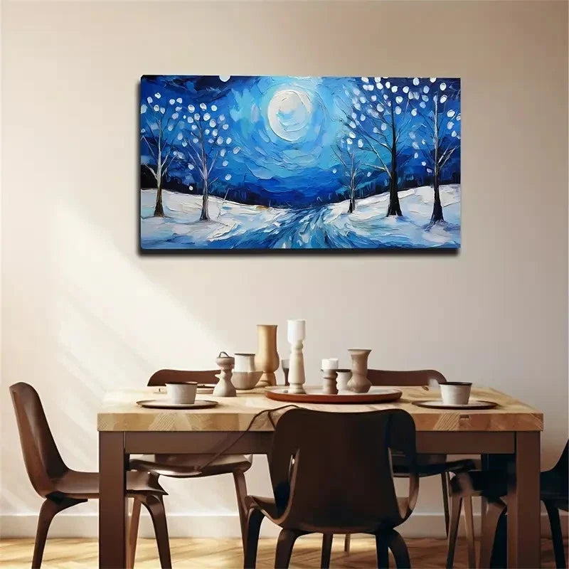 Winter Grove Artistic Wall Art Canvas Office Home Room Framed 120x60cm