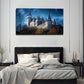 Mystical Castle Wall Art Canvas Office Home Room Framed 80x45cm