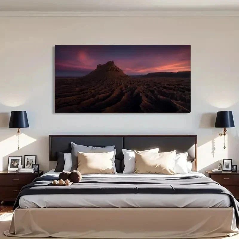 Scared Earth Landscape Wall Art Canvas Office Home Room Framed 120x60cm