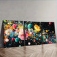 3pcss Modern Art Deco Colorful Explosion Design Wall Art Set Canvas Framed 40x60cm - High Quality Print 100% Australian Made Wall Canvas Ready to Hang