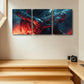 3pcs Guitarist Design Metal Print Ready to Hang Art