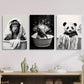3pcs ,Adorable Cartoon Animals Enjoying a Bath Metal Print Ready to Hang Art