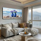 Painting Shows The Seaside Wall Art canvas office home room framed 120x60cm