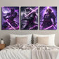 3pcs Siberian Husky & Beagle Abstract Animal Metal Print Ready to Hang Art