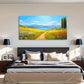 Abstract Floral Mountain Lake Wall Art Canvas Office Home Room Framed 120x60cm