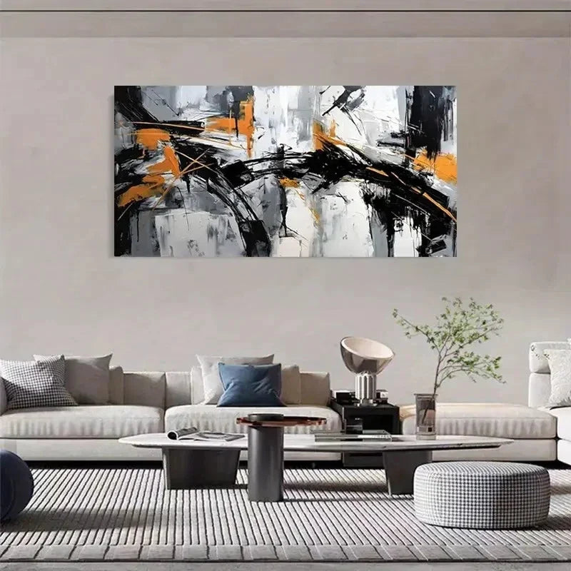 Geometric Pattern Texture Wall Art Canvas Office Home Room Framed 120x60cm
