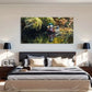Wildlife Reflection Duck Nature Wall Art Canvas Office Home Room Framed 120x60cm