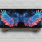 3pcs Abstract Wings Golden Blue Metal Print Ready to Hang Art