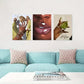 3pcs Fashion Theme African American Woman Metal Print Ready to Hang Art
