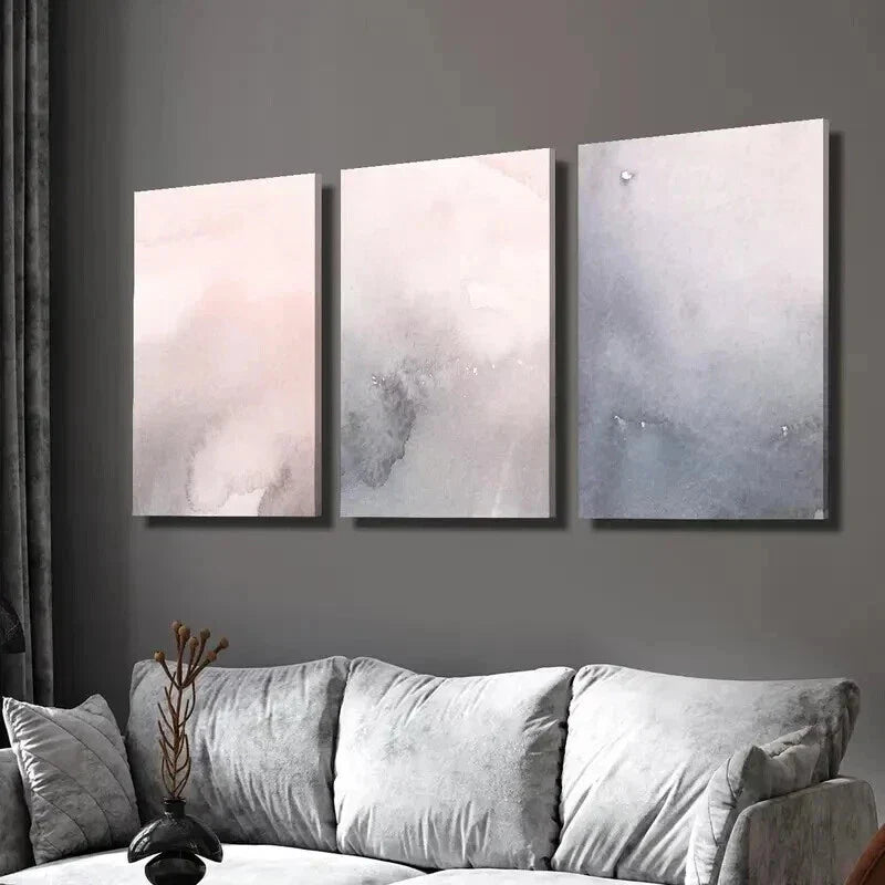 3pcs Aesthetic Nordic Style Decoration Wall Art Set Canvas Framed 40x60cm - High Quality Print 100% Australian Made Wall Canvas Ready to Hang