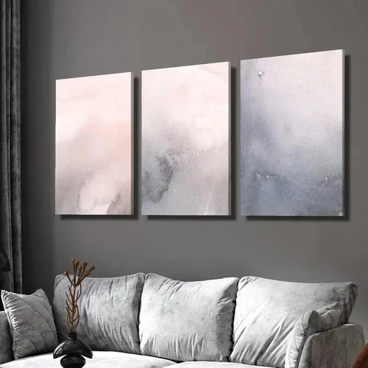 3pcs Aesthetic Nordic Style Decoration Wall Art Set Canvas Framed 40x60cm - High Quality Print 100% Australian Made Wall Canvas Ready to Hang
