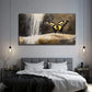Waterfall Butterfly Aesthetic Wall Art Canvas Office Home Room Framed 120x60cm