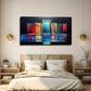 Vibrant Abstract Boxes Colorful Wall Art Canvas Office Home Room Framed 120x60cm