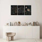 3pcs Dark Moody Victorian Roses & Dark Antique Metal Print Ready to Hang Art