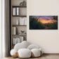 Charming Rice Field Sunset Wall Art Canvas Office Home Room Framed 80x45cm