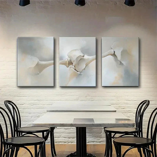 3pcs Abstract Bone Structure Expression Perfect Wall Art Set Canvas Framed 40x60cm - High Quality Print 100% Australian Made Wall Canvas Ready to Hang