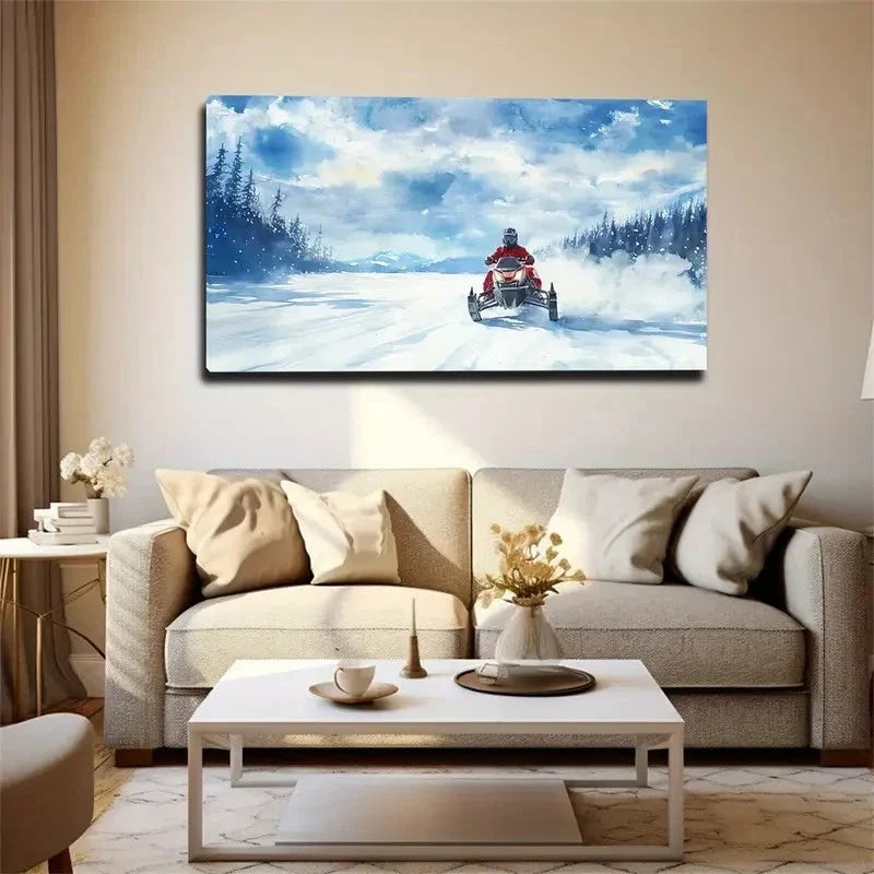 Grows In A Thick Coniferous Wall Art Canvas Office Home Room Framed 120x60cm