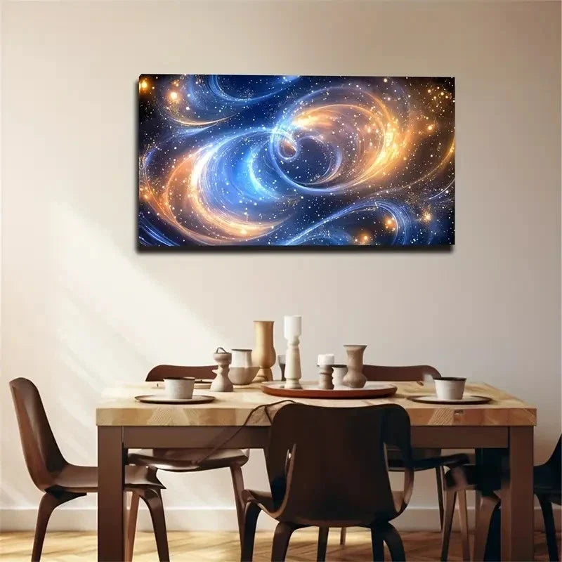 Densely Packed Stars Suitable Wall Art Canvas Office Home Room Framed 120x60cm