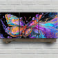 3pcs Beautiful Butterfly Flowers Metal Print Ready to Hang Art