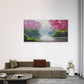 Trees Flowers Lake Forest Wall Art Canvas Office Home Room Framed 120x60cm