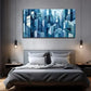 Abstract Cityscape Modern Wall Art Canvas Office Home Room Framed 120x60cm
