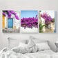 3pcs Obidos Street Photography Mural Metal Print Ready to Hang Art