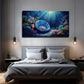 Vibrant Underwater Scene Color Wall Art Canvas Office Home Room Framed 120x60cm