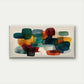 Multicolor Abstract Geometric Wall Art Canvas Office Home Room Framed 80x45cm