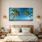 Palm Tree And Clear Sky Wall Art Canvas Office Home Room Framed 80x45cm
