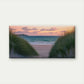 Minimalist Sunset Beach Wall Art Canvas Office Home Room Framed 80x45cm