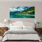 Fantasy Forest Side Wall Art Canvas Office Home Room Framed 80x45cm