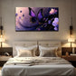 Elegant Purple Butterfly Golden Wall Art Canvas Office Home Room Framed 120x60cm