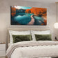 Autumn Landscape with Vibrant Wall Art canvas office home room framed 120x60cm