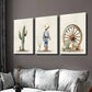 3pcs Green Cactus Cowboy Boy Desert Theme Wall Art Set Canvas Framed 40x60cm - High Quality Print 100% Australian Made Wall Canvas Ready to Hang