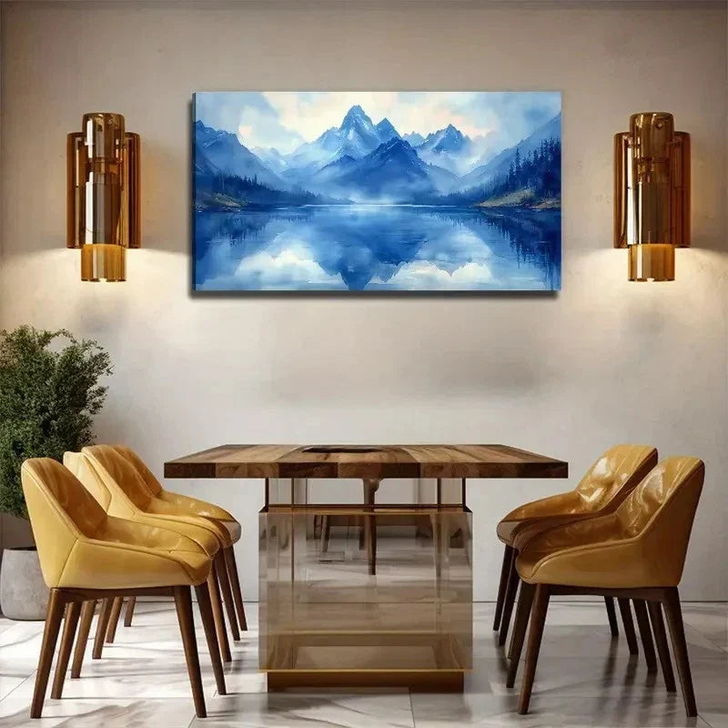 Quiet Lake Decorative Wall Art Canvas Office Home Room Framed 80x45cm