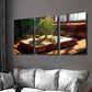 3pcs Knowledge Tree Growing Out of a Book Wall Art Set Canvas Framed 40x60cm - High Quality Print 100% Australian Made Wall Canvas Ready to Hang