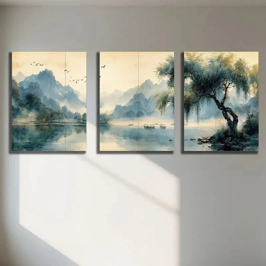 3pcs Modern Canvas Print Picture Print Metal Print Ready to Hang Art